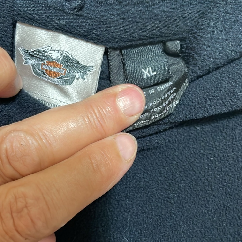 Harley-Davidson Women's Black Fleece Pull On Sweatshirt. Good Condition. Size XL - Picture 3 of 8